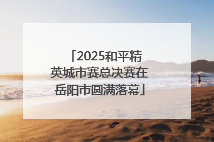 2025和平精英城市赛总决赛在岳阳市圆满落幕