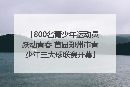 800名青少年运动员跃动青春 首届郑州市青少年三大球联赛开幕