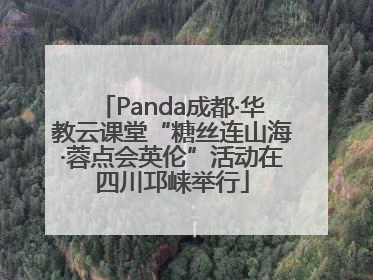 Panda成都·华教云课堂“糖丝连山海·蓉点会英伦”活动在四川邛崃举行